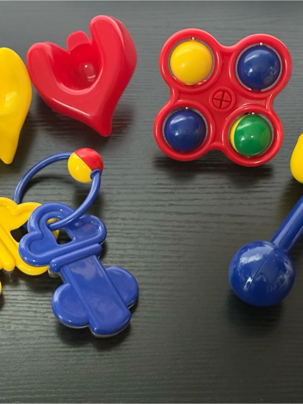 Vintage 1994 Battat Baby “My First Playset” (5) Piece Rattle Toy Set (EUC)